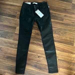 Black pleather pants